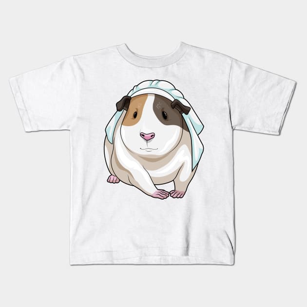 Guinea pig Bride Wedding Kids T-Shirt by Markus Schnabel